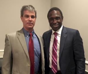 (Pictured L-R: Tony Orlowski and Coach Avery Johnson)