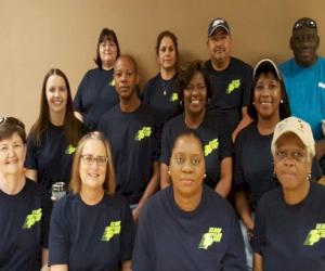 (Pictured from L-R back row- Kim Hale, Rosa Aparicio, Rodrigo Aparicio and Greg Buckner; middle row- Penny Carman, Ross Caldwell, Gloria Tuck and Faye Pettigrew; and front row – Laura Alvey, Gwen Jackson, Salisa Caldwell and Sandra Smith)