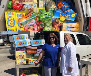 Tyler Union Controller delivers snacks to Local Hospitals